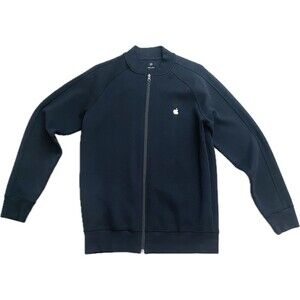 Apple Store Black Employee Uniform 1/4 Zip Pullover Sweater Size Medium